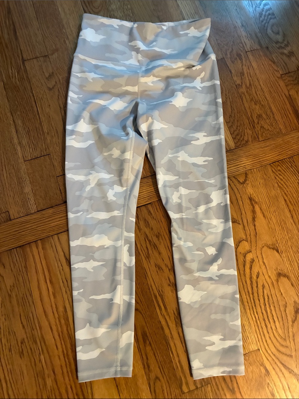 Athleta Gray & White Camo Leggings